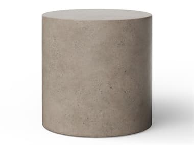 Urbia Outdoor Mixx Dark Grey Concrete Round End Table UROVGSUNAPED16