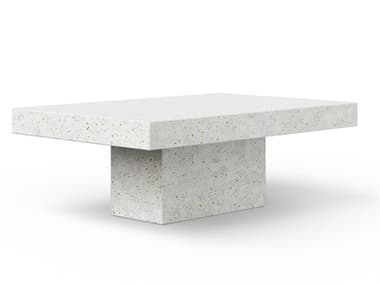 Urbia Outdoor Mixx Ivory Terrazzo Concrete Rectangular Coffee Table UROVGSUNARECTCTIVTZ1