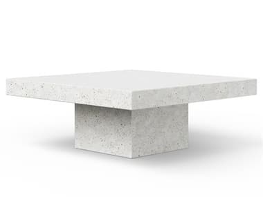 Urbia Outdoor Mixx Ivory Terrazzo Concrete Square Coffee Table UROVGSUNASQCTIVTZ1