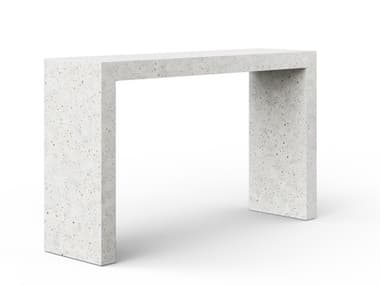 Urbia Outdoor Mixx Ivory Terrazzo Concrete Rectangular Console Table UROVGSYOUCONSOLEIVTZ1