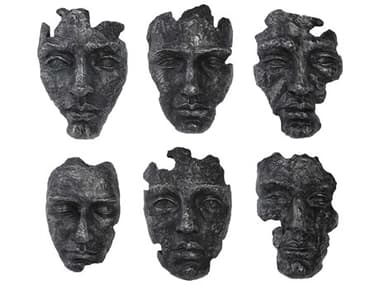 Uttermost Self Portrait Metallic 3D Wall Art Set of 6 UT04350