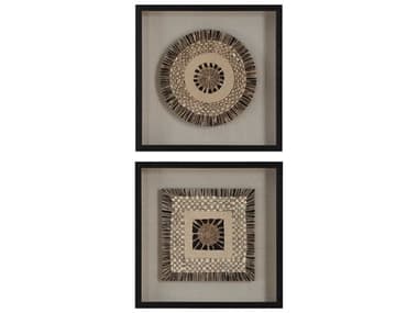 Uttermost Intertwine Knit Paper Shadow Box Set of 2 UT04367