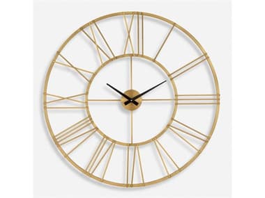 Uttermost Keyann Brass Wall Clock UT06466