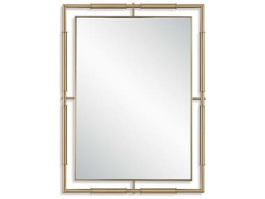 Uttermost It's All Connected Plated Brass Rectangular Wall Mirror UT08188