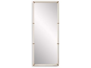 Uttermost Cyprus White Brass Rectangular Wall Mirror UT08242