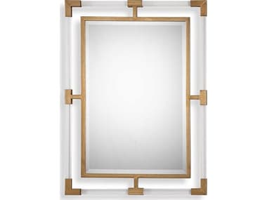 Uttermost Balkan Antique Gold Leaf Rectangular Wall Mirror UT09124