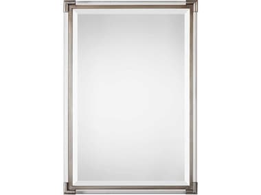 Uttermost Mackai Metallic Silver Rectangular Wall Mirror UT09199