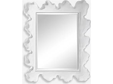 Uttermost Sea Matte White Rectangular Wall Mirror UT09607