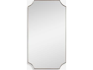 Uttermost Lennox Plated Brushed Brass Rectangular Wall Mirror UT09727