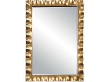 Uttermost Haya Light Antiqued Gold Leaf Rectangular Wall Mirror UT09742