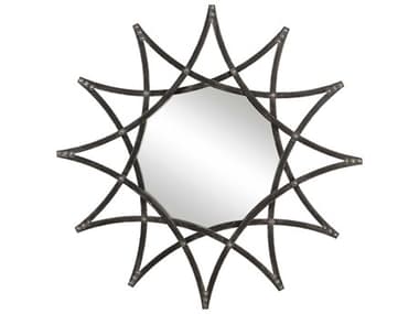 Uttermost Solaris Antiqued Silver 40'' Round Wall Mirror UT09766