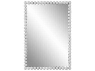 Uttermost Serna Matte White 21''W x 30''H Rectangular Wall Mirror UT09790