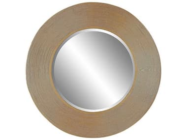 Uttermost Archer Gold Leaf 35'' Wide Round Wall Mirror UT09801