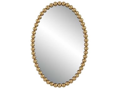 Uttermost Serna Gold Leaf 20''W x 30''H Oval Wall Mirror UT09875