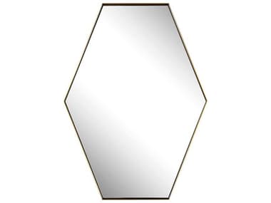 Uttermost Ankara Brushed Brass Hexagon Wall Mirror UT09894