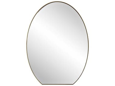 Uttermost Cabell Brushed Brass 24'' Oval Wall Mirror UT09924