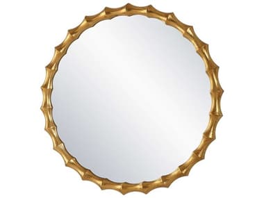 Uttermost Nacala Antiqued Gold Leaf Round Wall Mirror UT09963