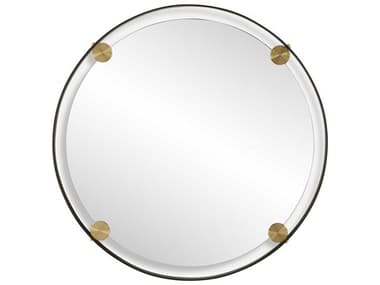 Uttermost Radius Dark Bronze Round Wall Mirror UT09983