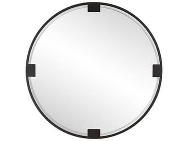 Uttermost Cornelia Dark Bronze Round Wall Mirror UT09986