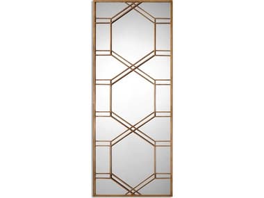 Uttermost Kennis Gold Leaf Leaner Floor Mirror UT13922