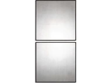 Uttermost Matty Antiqued Square Wall Mirrors Set of 2 UT13932
