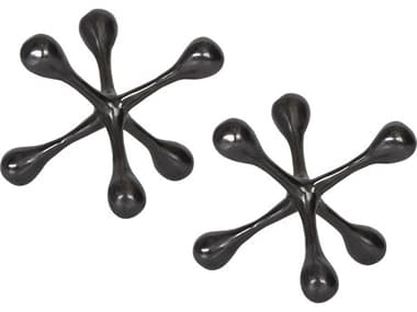 Uttermost Harlan Black Nickel Decorative Accent Set of 2 UT17690