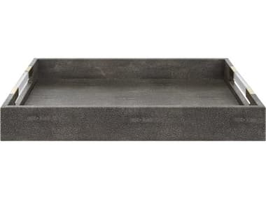 Uttermost Wessex Gray Faux Shagreen Serving Tray UT17996