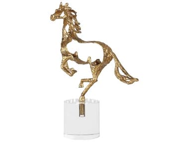 Uttermost Gallop Metallic Gold Sculpture UT18146