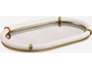 Uttermost Cyprus Leather Oval Tray UT18229