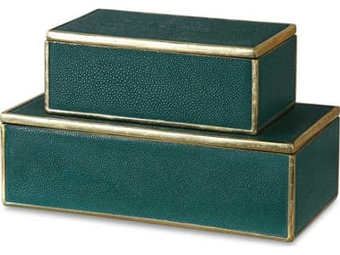Uttermost Karis Emerald Green Boxes Set of 2 UT18723