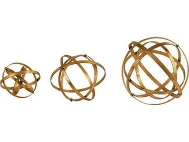 Uttermost Jim Parsons Stetson Gold Spheres (Set of Three) UT20066