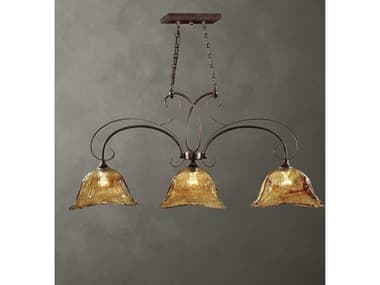 Uttermost Vetraio 3-Light Oil Rubbed Bronze Glass Island Pendant UT21009