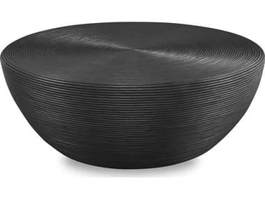 Uttermost Bongo Round Black Stain Coffee Table UT22919