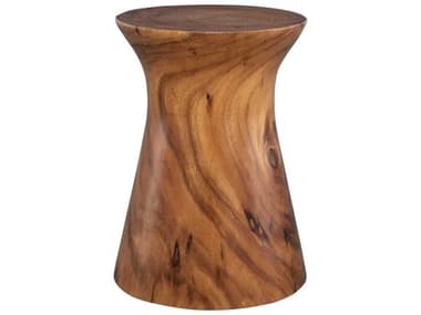 Uttermost Swell Round Wood Natural Honey End Table UT22949