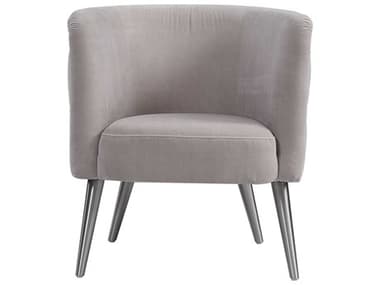 Uttermost Haider 28" Gray Fabric Tufted Accent Chair UT23508