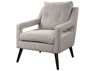 Uttermost Obrien 28" Gray Fabric Tufted Accent Chair UT23570