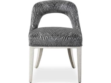 Uttermost Amalia Rubberwood Gray Upholstered Side Dining Chair Set of 2 UT235852