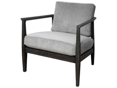Uttermost Brunei 30" Gray Fabric Accent Chair UT23657