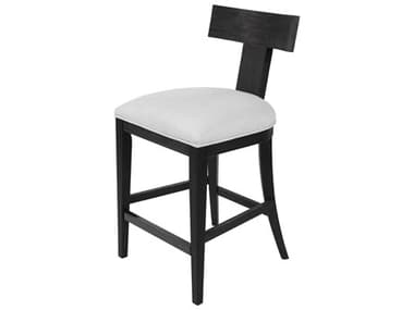 Uttermost Idris White / Charcoal Black Stain Side Counter Height Stool UT23664