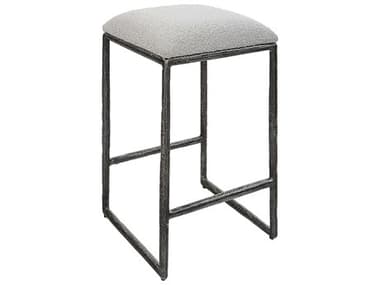 Uttermost Brisbane Distressed Charcoal Side Counter Height Stool UT23730