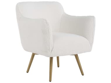 Uttermost Oasis 29" White Fabric Accent Chair UT23805