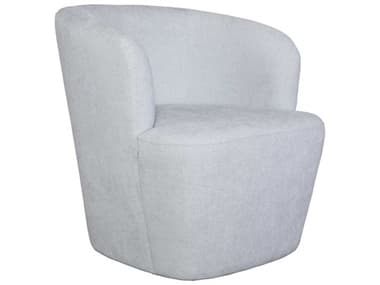 Uttermost Mist 29" Swivel Blue Fabric Accent Chair UT23835
