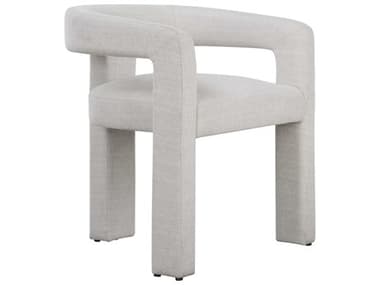 Uttermost Perspective Plywood Gray Upholstered Arm Dining Chair UT23846