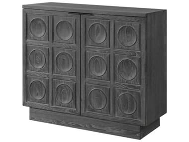 Uttermost Shelby 39" Wide Ebony Black Elm Wood Accent Chest UT24426