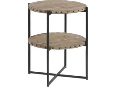 Uttermost Kamau Round Wood End Table UT24532