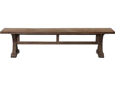 Uttermost Stratford Distressed Patina Brown Accent Bench UT24558
