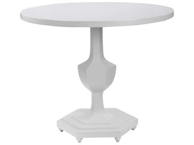 Uttermost Kabarda Gloss White 32'' Wide Round Foyer Table UT24945