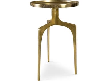 Uttermost Kenna Round Metal Soft Gold End Table UT25053