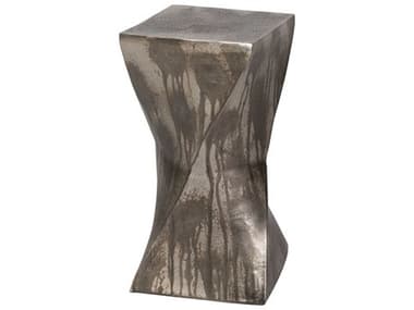 Uttermost Euphrates Tarnished Silver With Oxidized Distressing 10'' Wide Square End Table UT25063