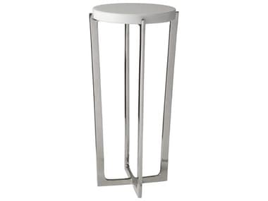 Uttermost Waldorf Polished Nickel 12'' Wide Round End Table UT25099
